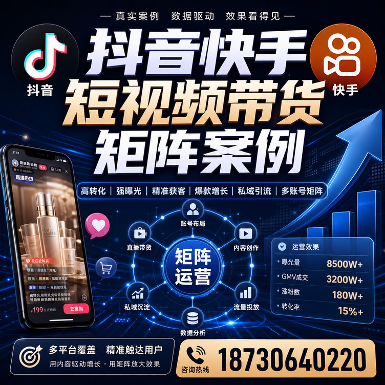 桂林短视频带货团队多平台矩阵自动分发案例