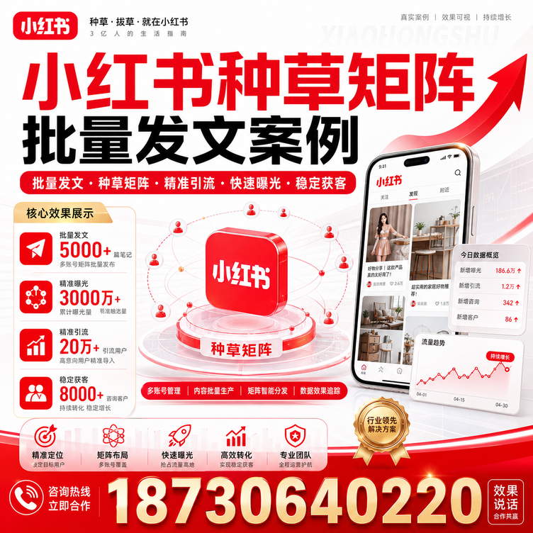 桂林小红书种草矩阵批量发文案例